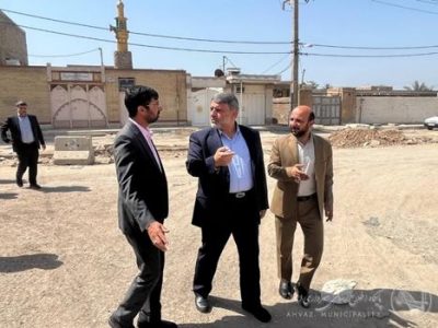 بازدید شهردار اهواز از آخرین وضعیت خیابان های سطح منطقه ۶